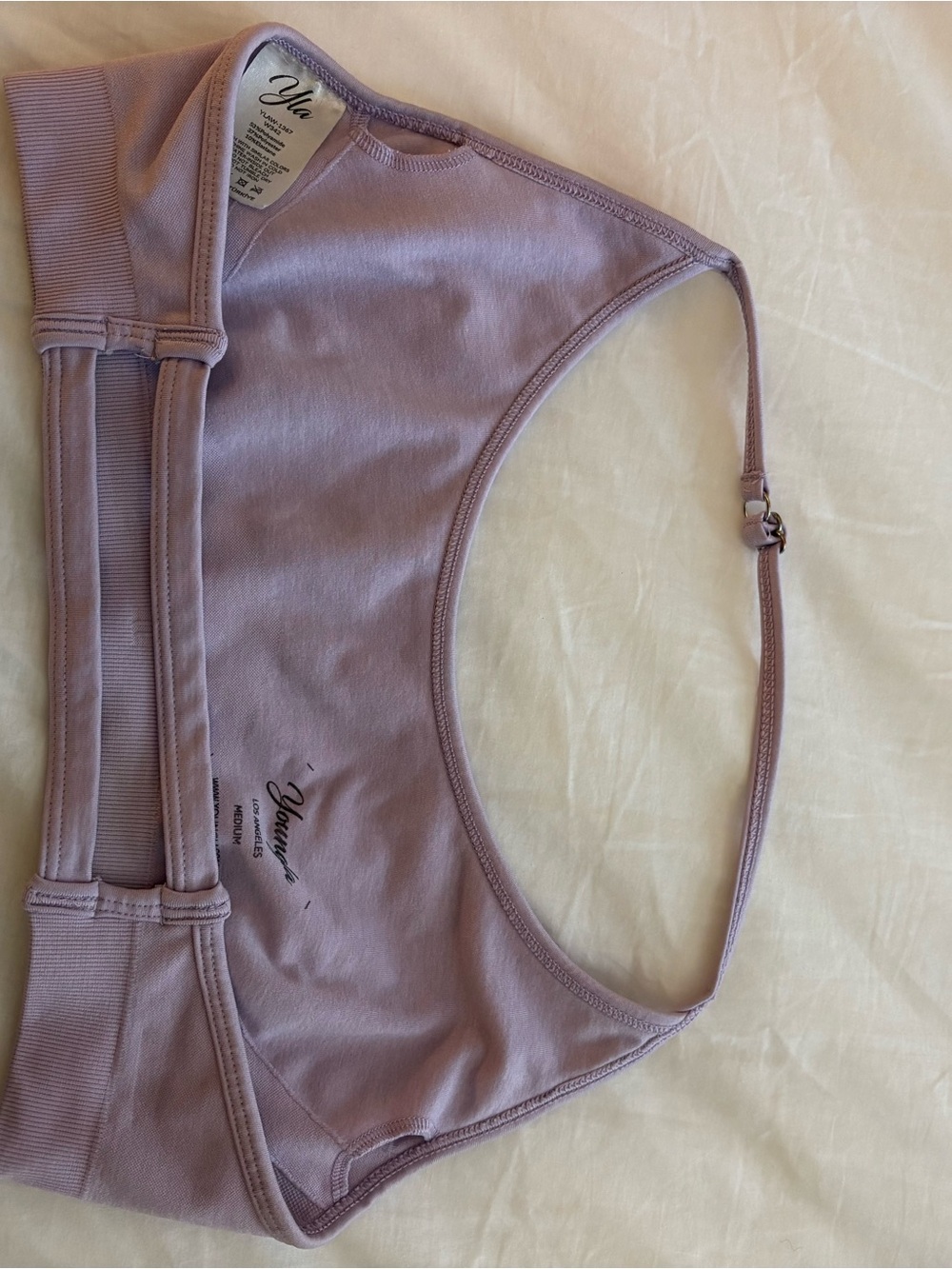 YoungLA Lavender Wireless Crop Bralette